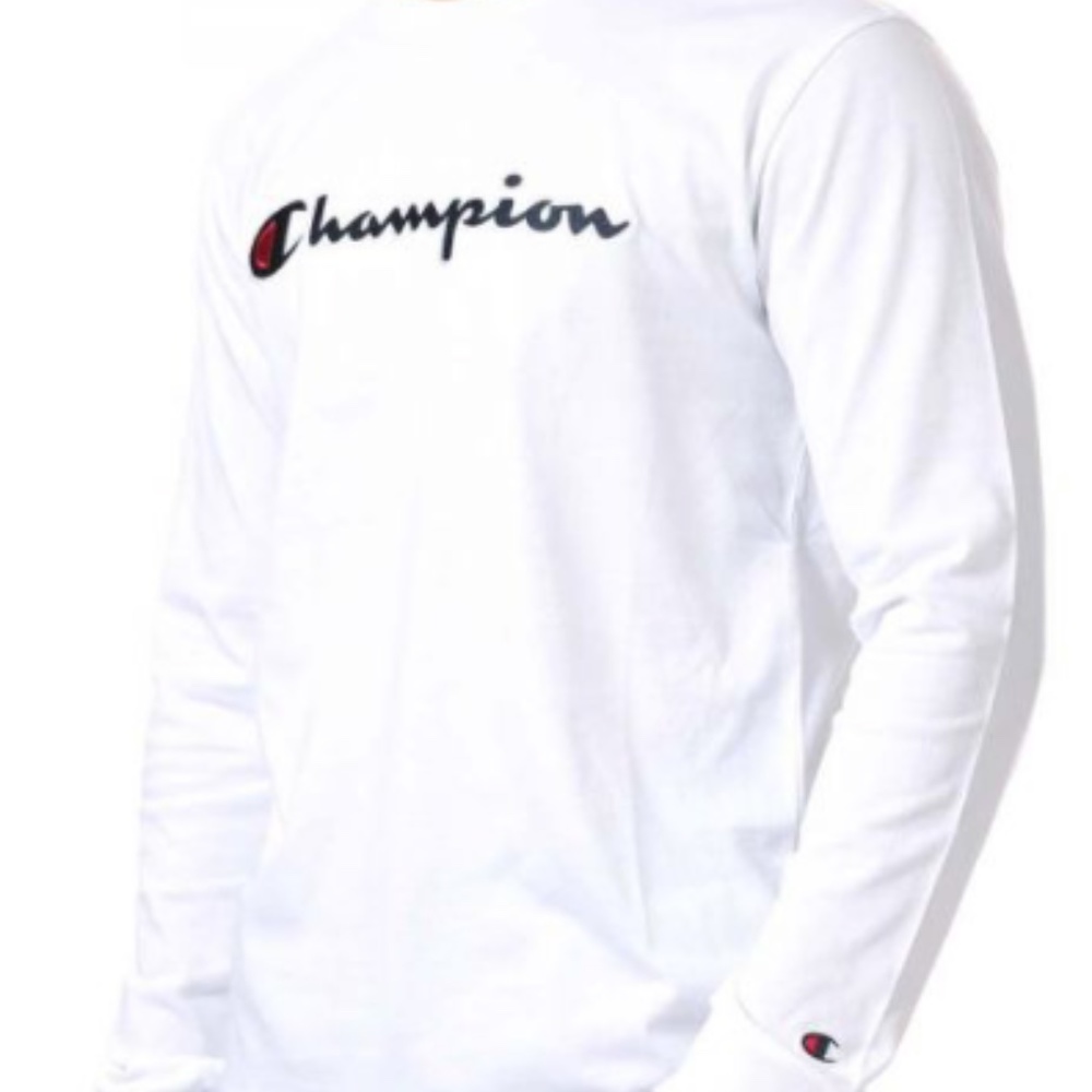 White Long Sleeve Champion Shirt - Picture 2 of 2